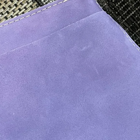 Portland Leather UNICORN Triangle Bag CHALK Lavender Purple White Brand New RARE - Picture 8 of 9